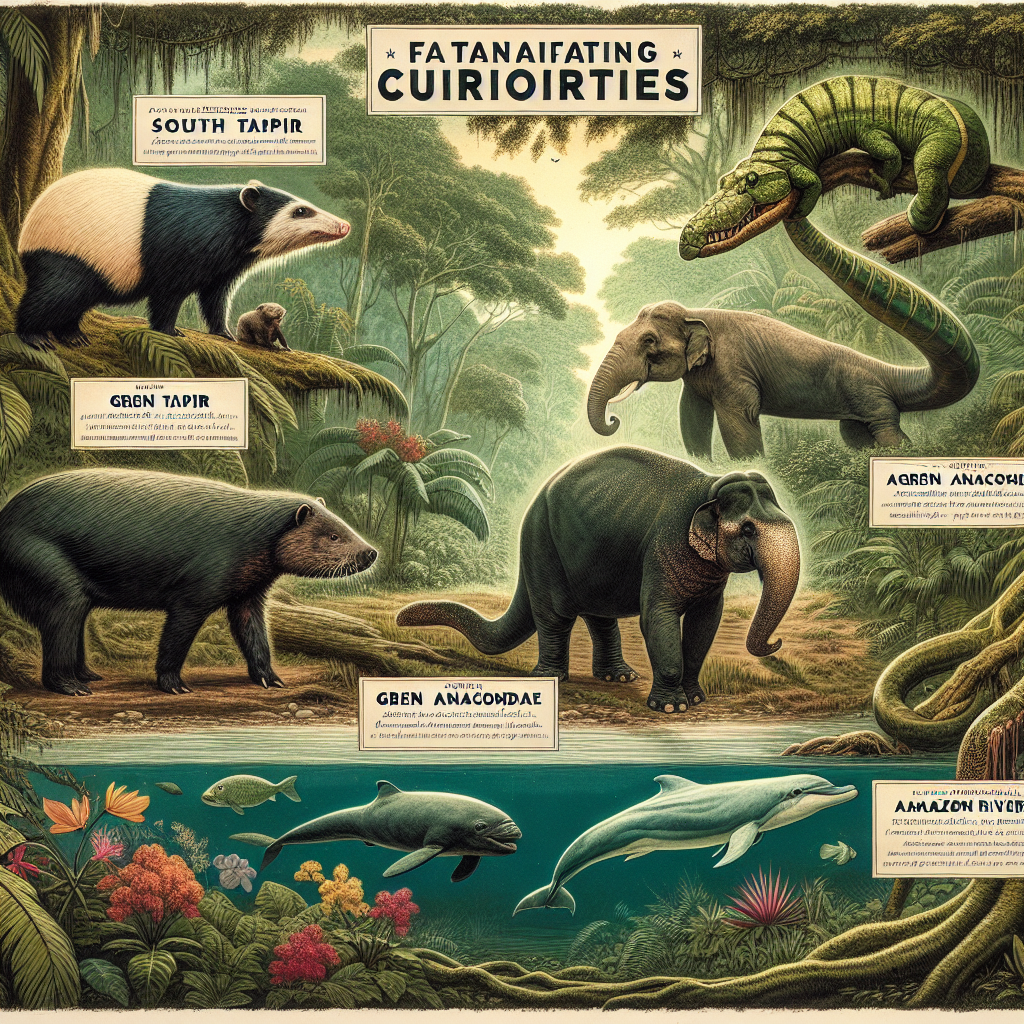 animais do Amazonas illustration for 15 Curiosidades Fascinantes sobre os Animais da Amazônia